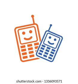 Classic Simple Mobile Phone Call Icon Symbol