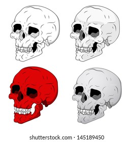 Classic Skulls Vector