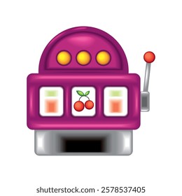 Classic slot machine icon vector