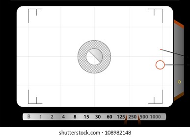 Classic SLR viewfinder, with free space for your pics