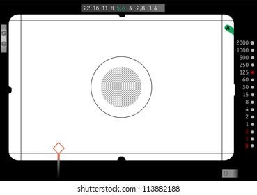 Classic SLR viewfinder, with free space for your pics, vector