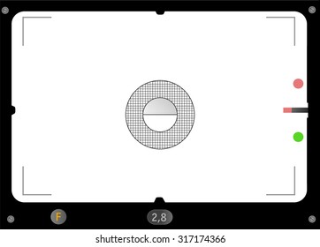Classic SLR viewfinder, with free space for your pics, fictional artwork, vector