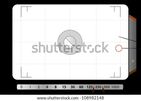 Classic SLR viewfinder, with free space for your pics