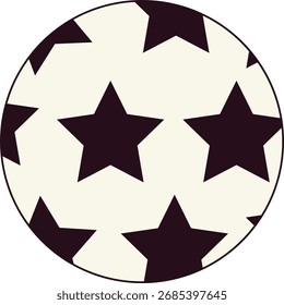 Classic Soccer Ball Design Featuring Distinctive Hexagonal and Pentagonal Panels