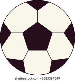 Classic Soccer Ball Design Featuring Distinctive Hexagonal and Pentagonal Panels