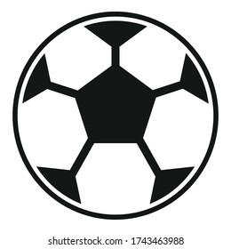 Classic soccer ball icon. Simple illustration of classic soccer ball vector icon for web design isolated on white background