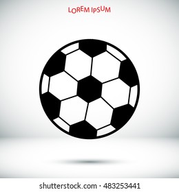 classic soccer ball icon, vector best flat icon, EPS