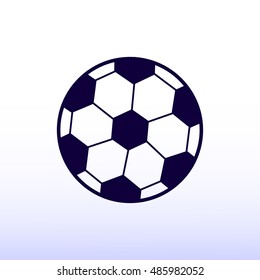classic soccer ball icon, vector best flat icon, EPS
