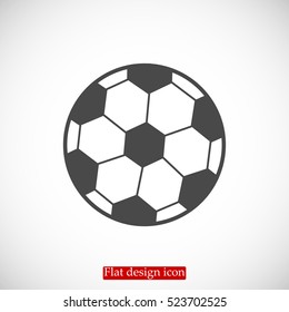 classic soccer ball icon, vector best flat icon, EPS

