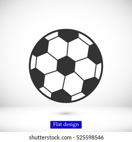 classic soccer ball icon, vector best flat icon, EPS