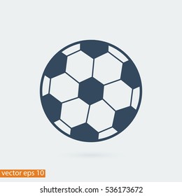 classic soccer ball icon, vector best flat icon, EPS