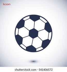 classic soccer ball icon, vector best flat icon, EPS