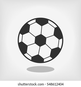 classic soccer ball icon, vector best flat icon, EPS

