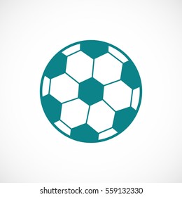 classic soccer ball icon, vector best flat icon, EPS

