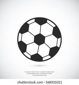 classic soccer ball icon, vector best flat icon, EPS