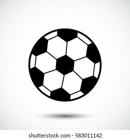 classic soccer ball icon, vector best flat icon, EPS