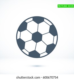 classic soccer ball icon, vector best flat icon, EPS