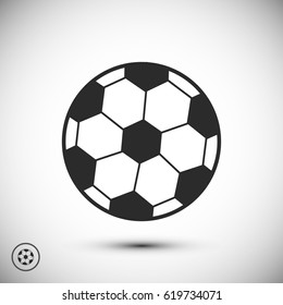classic soccer ball icon, vector best flat icon, EPS
