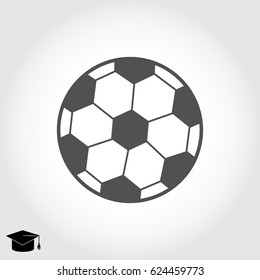 classic soccer ball icon, vector best flat icon, EPS