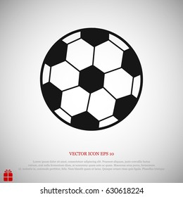classic soccer ball icon, vector best flat icon, EPS

