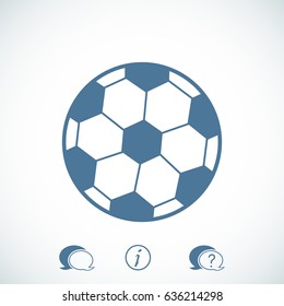 classic soccer ball icon, vector best flat icon, EPS