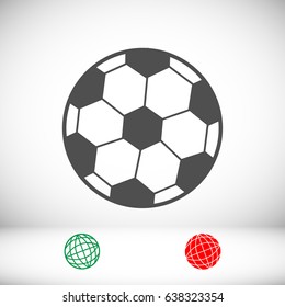 classic soccer ball icon, vector best flat icon, EPS