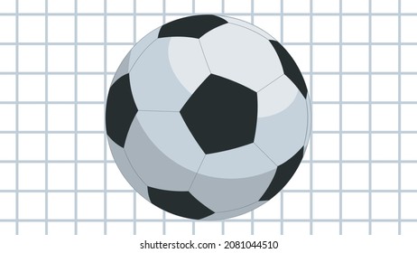 Classic soccer ball isolated on white background
