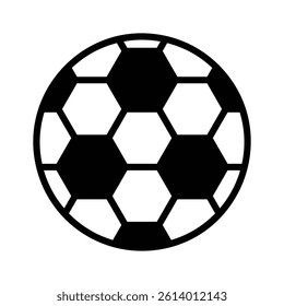 Classic soccer ball for sports and games, ready to use vector