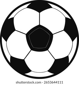 Gráfico clássico do vetor da bola de futebol