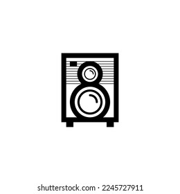signo vectorial del diseño del logotipo del sistema de sonido clásico