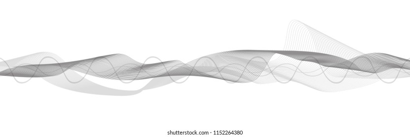 Classic Sound Wave ,Curve Style on White paper background,Earthquake wave diagram concept,design for education and science,Vector Illustration.