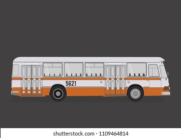 Classic Soviet Retro Bus