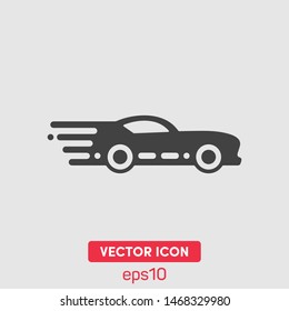 Classic sport car vector icon illustration. Premium quality.