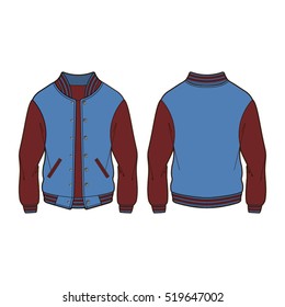 Classic Sport Varsity Jacket Template