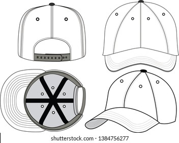 Classic Sports Cap flat Illustration