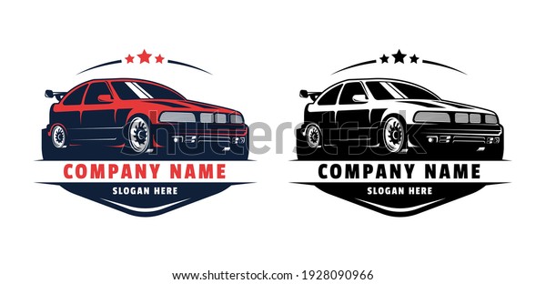 classic sports car badge logo design vector\
Illustration template