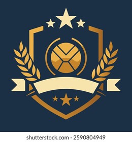 Classic Sports Emblem Logo Vector Illustration for Branding and Design