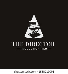 Classic Spotlight Chair Film Director Logo Design