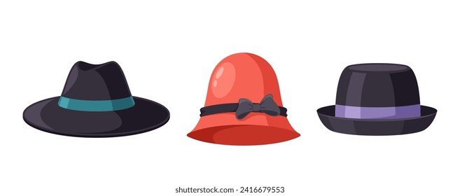 Klassische Frühlings-, Fedora-, Cloche- und Trilby-Zeitlose Männerzubehör und Accessoires für Frauen und Männer, stilvoller Sonnenschutz