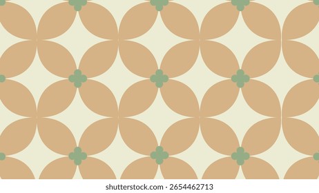 Cuadrícula clásica de azulejos cuadrados con cálidos tonos beige y verde menta. Una opción neutra y con estilo para fondos, puesta en escena de productos y proyectos vintage.