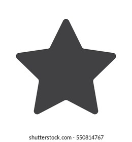 Classic star Flat Icon. Favorite, Best Rating, Award symbol isolated on white background.