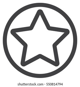 Classic star Flat Icon. Favorite, Best Rating, Award symbol isolated on white background.