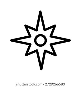 Ícone de estrela clássica definido para sistemas de classificação, favoritos, conquistas, destaques e design de interface do usuário
