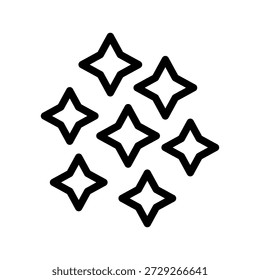 Ícone de estrela clássica definido para sistemas de classificação, favoritos, conquistas, destaques e design de interface do usuário
