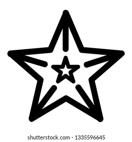 Classic star Icon Vector. Flat black pictogram. Illustration symbol. - Vector