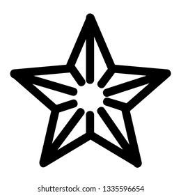 Classic star Icon Vector. Flat black pictogram. Illustration symbol. - Vector