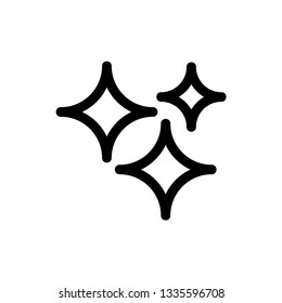 Classic star Icon Vector. Flat black pictogram. Illustration symbol. - Vector