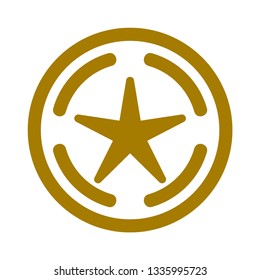 Classic star Icon Vector. Flat  pictogram. Illustration symbol. - Vector