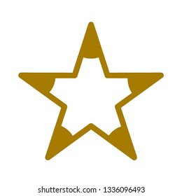 Classic star Icon Vector. Flat  pictogram. Illustration symbol. - Vector