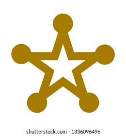 Classic star Icon Vector. Flat  pictogram. Illustration symbol. - Vector